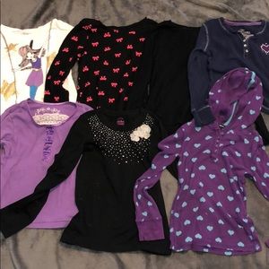 Lot• 7 long sleeve girls shirts